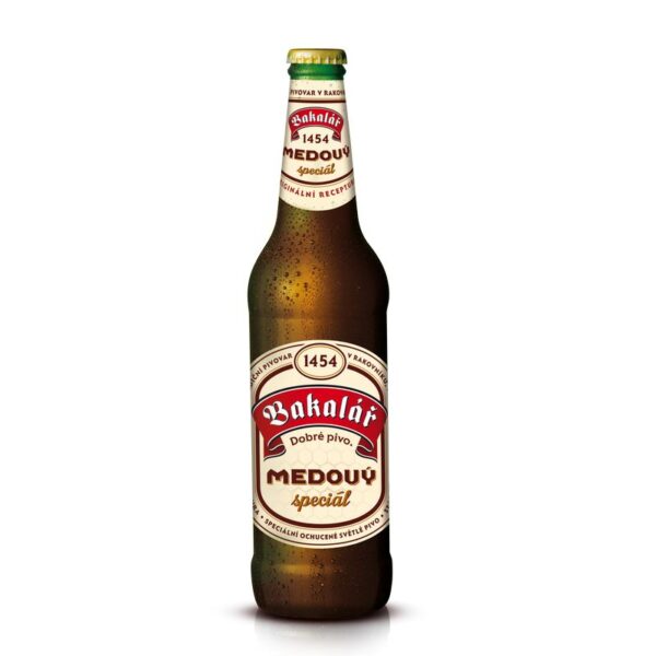 BAKALAŘ MEDOVÝ ŠPECIÁL SVETLÝ 14° 0,5L FĽAŠA