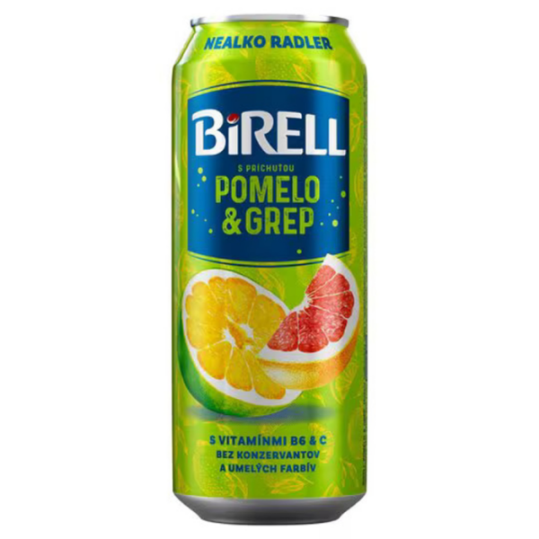 BIRELL NEALKO POMELO GREP PLECH 0,5L (Z)+ZÁLOH 0,15€