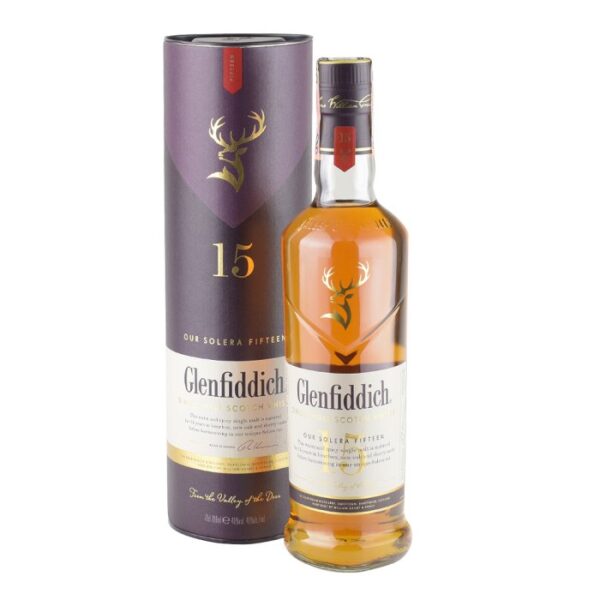 GLENFIDDICH 15 ROČNÝ 40% 0,7L TUBA