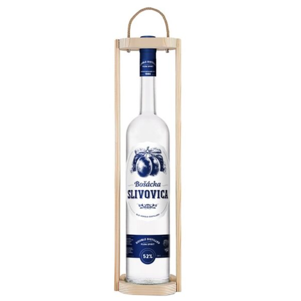 SLIVOVICA BOŠÁCKA 52% 1,5L V DREVE
