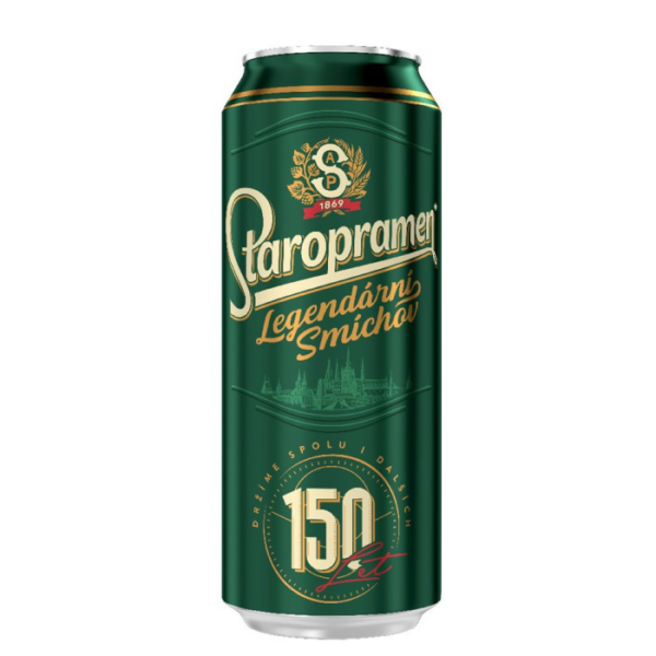 STAROPRAMEŇ 10% 0,5L PLECH (Z)+ZÁLOH 0,15€