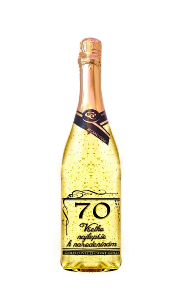GOLD CUVEE 70 rokov šumivé so zlatom  0,75L