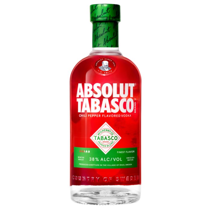 ABSOLUT VODKA TABASCO 38% 0,7L