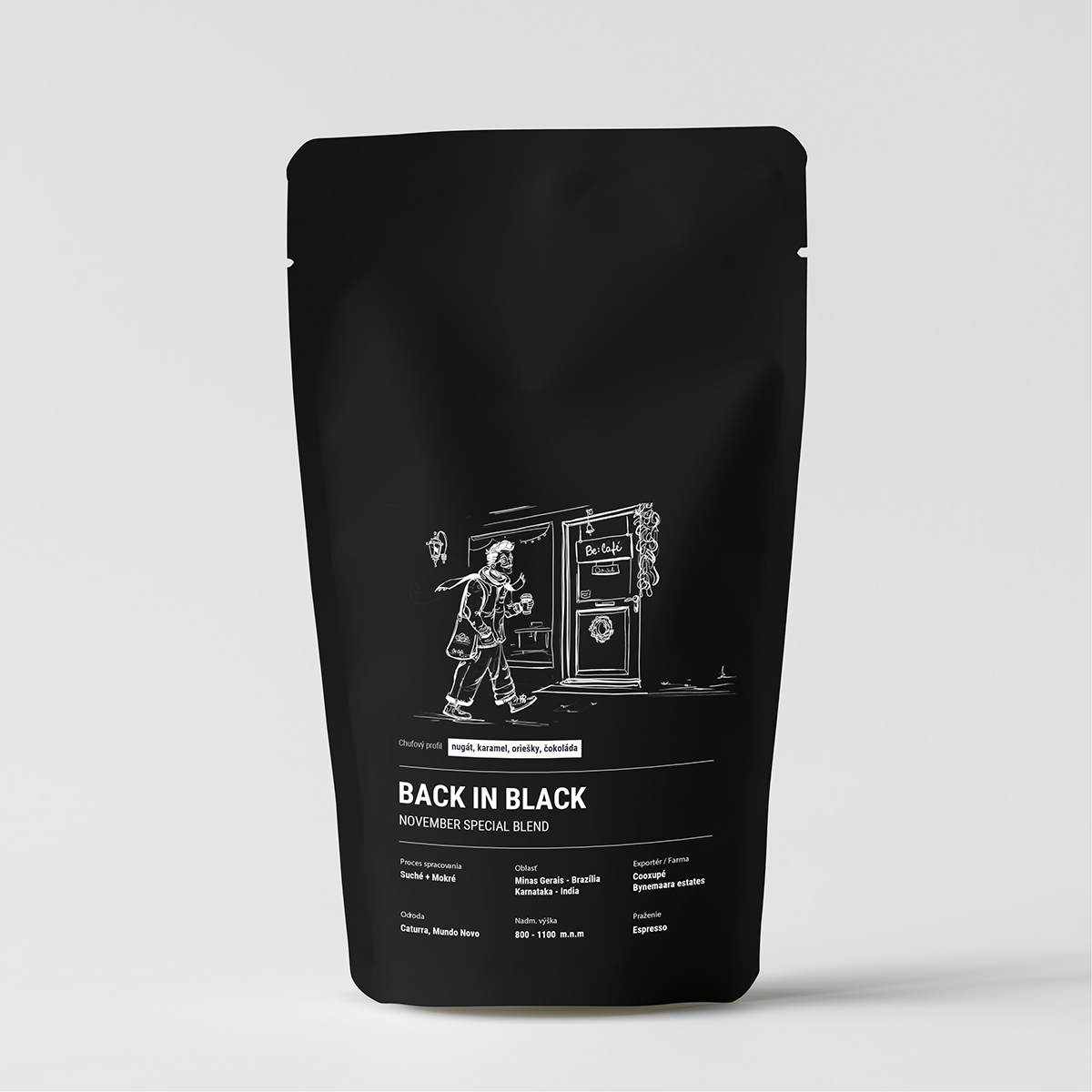 KÁVA BE CAFE BACK IN BLACK SPECIAL BLEND 1000G