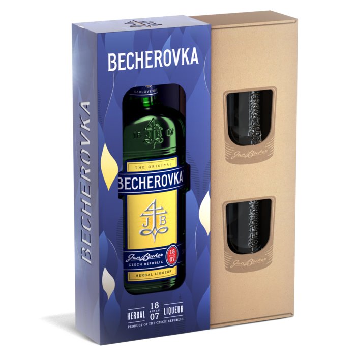 BECHEROVKA 38% 0,7L GB ( 2X POHÁR )