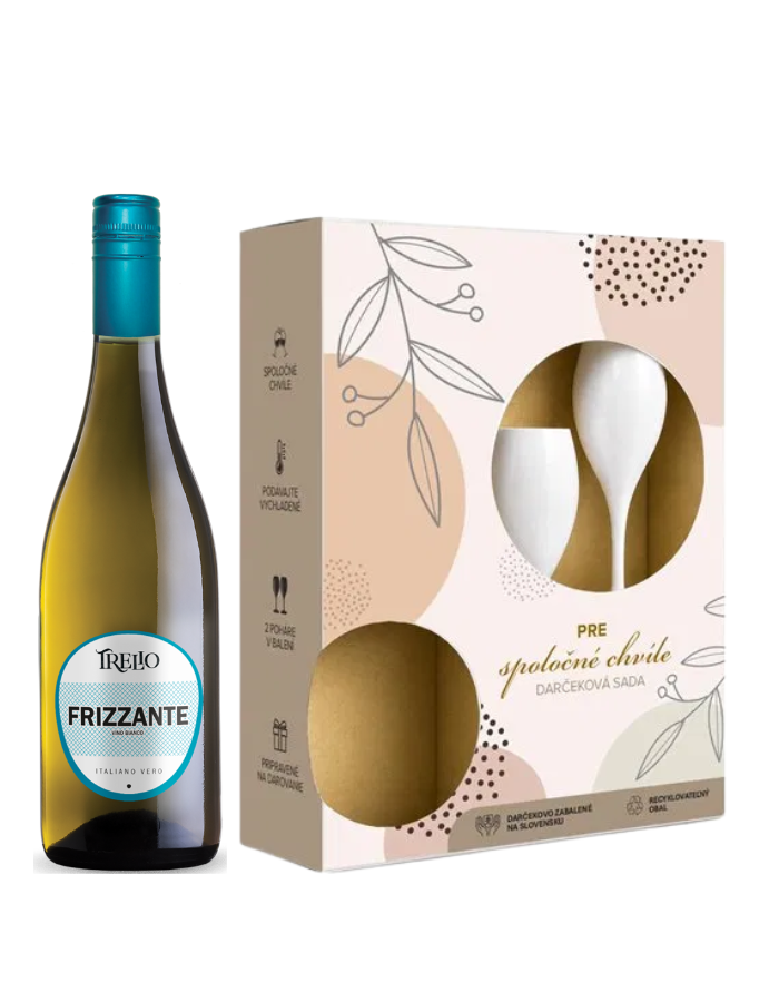 TRELIO FRIZZANTE BIANCO 0,75L DARČEKOVÁ KAZETA
